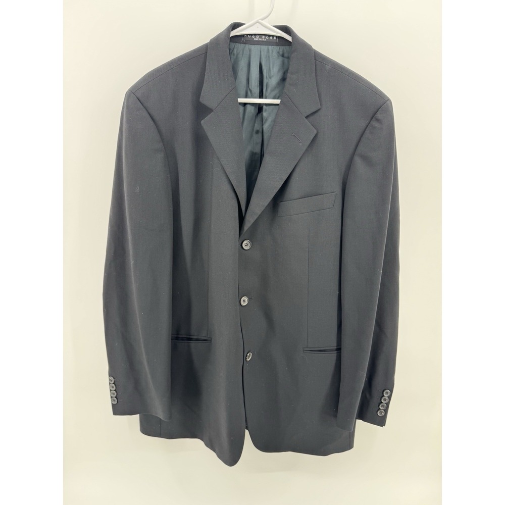 Hugo Boss Einstein Sigma Sport  Blazer Men's Size 42R‎ Black Wool 3 Button